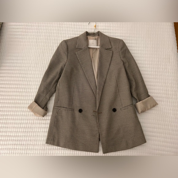 Mango Oversized Houndstooth Blazer - Picture 2 of 4